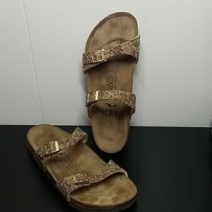 Birkenstock Arizona Glitter Beads Gold 9 40